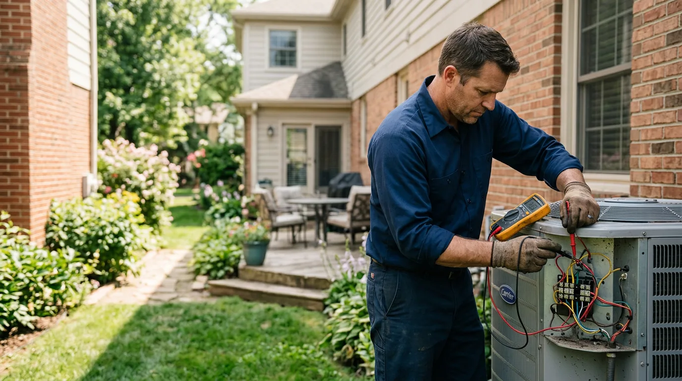 HVAC technician working near Brandeis, CA
